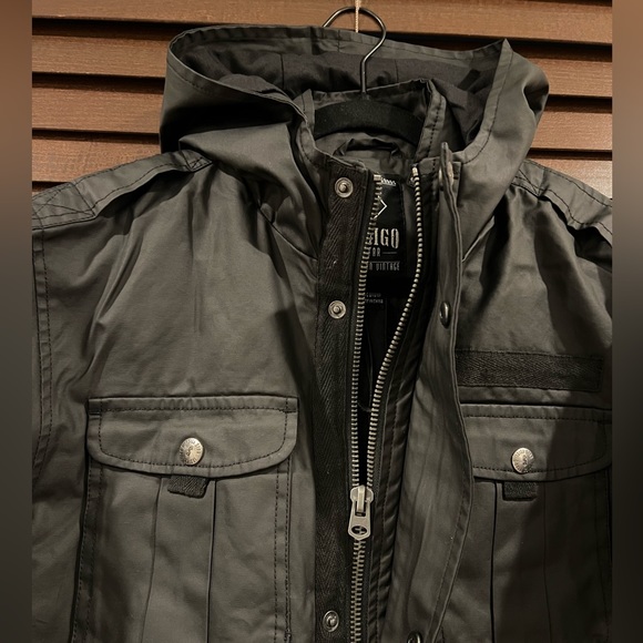 NWT Men’s heavy weight cotton with dry waxed finish, padded field jacket - Picture 4 of 10